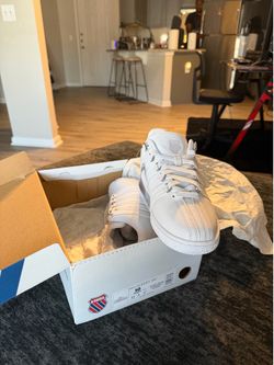 K Swiss white sneakers