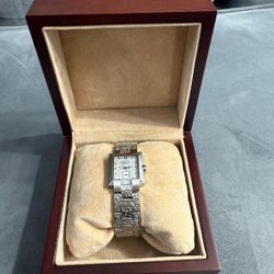 lois hill 925 sterling silver hand crafted women watch with brand new battery. (SELLS FOR OVER $2000)