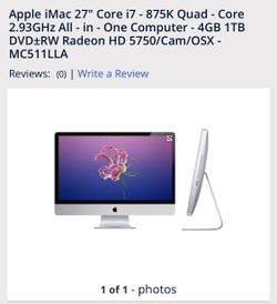 iMac desktop computer