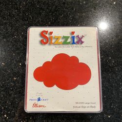 Sizzix Original Die Large Cloud Vintage Sky Nature Spring Summer Rain Cardmaking