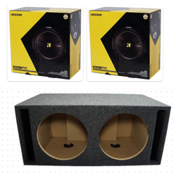 New 2 12” kicker comps c subwoofers  with ported box