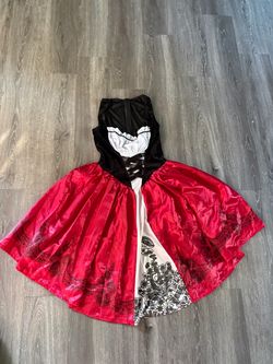 Little Red Riding Hood Costume – Red & Black Dress – Size XS