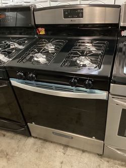 Amana gas stove 4 burners