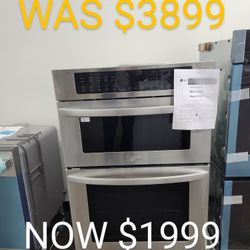 30 In. Combination Double Electric Smart Wall Oven W/Convection 