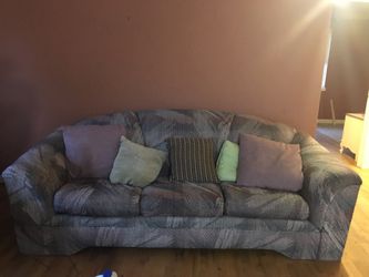 Sofa with pillows