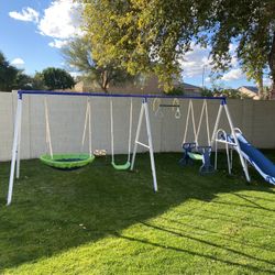 Kids Playground Swing set With Swings KAnd Slice For $120!