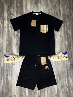 Burberry Shoes With Shirt And Shorts Brand New With Box And Dust Cover