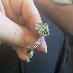 Dolphin Ring Extendable Size And Plain Little Band 