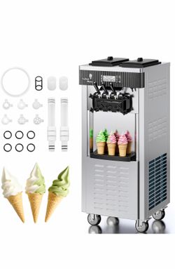 SUMMER SPECIAL ☀️ Commercial Soft Serve Ice Cream Machine – 3 Flavors – Almost New – Perfect for Business! 🍦