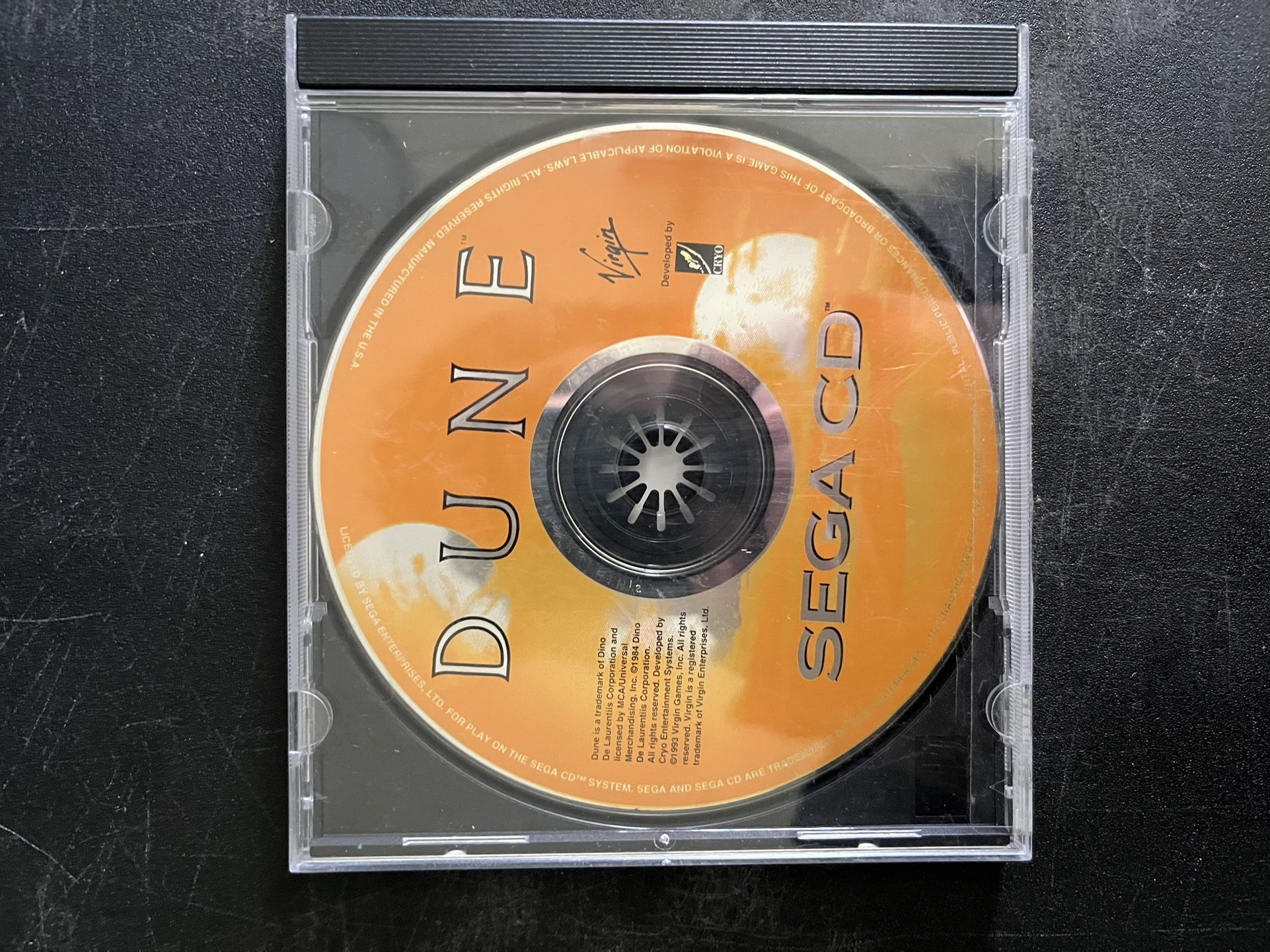 Dune CD (Sega CD, 1993) Authentic Vintage Video Game