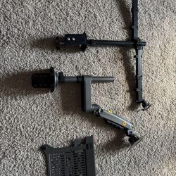 Monitor Arm and Laptop Mount – Adjustable Articulating Desk Set