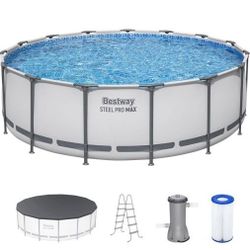 15ft Bestway Steel Pro MAX Pool Set – Great Condition