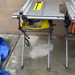 Ryobi 10 Inch Table Saw With Stand 