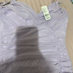 New Purple Dress Large Midi Dress