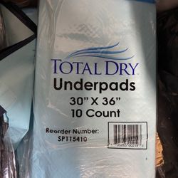 New Total Dry Underpads 