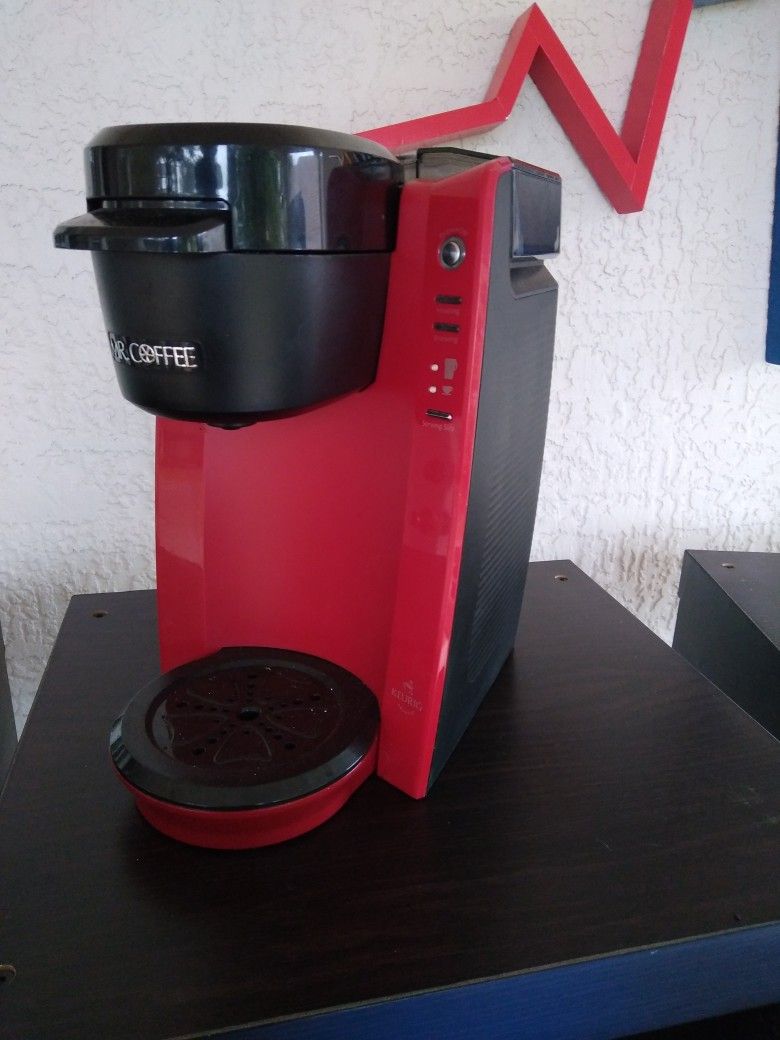 Mr. Coffee - Single  Pod Coffee Maker -  Red