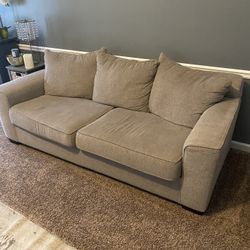 2pc Light Grey Sofa Set