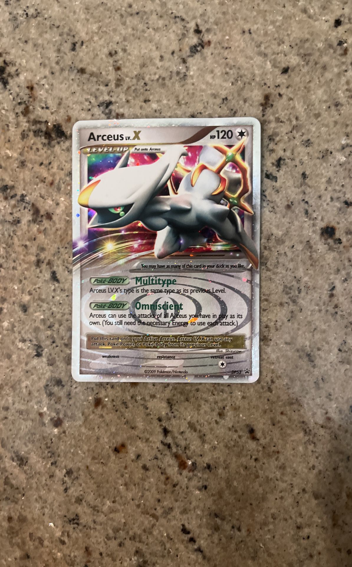 Areceus X Pokémon Card