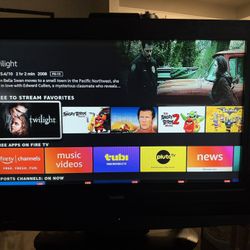 32” Symphonic LCD TV with Amazon Fire Stick (Voice Remote) – Works Great