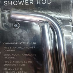 New 60" Curved Shower Curtain Rod