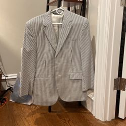 Jos A Bank Seersucker Jacket