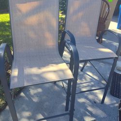 New High  Chairs Pair