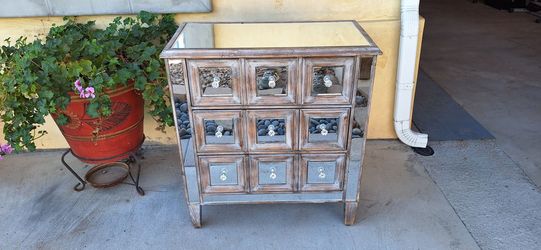Mirror dresser cabinet 3 drawers