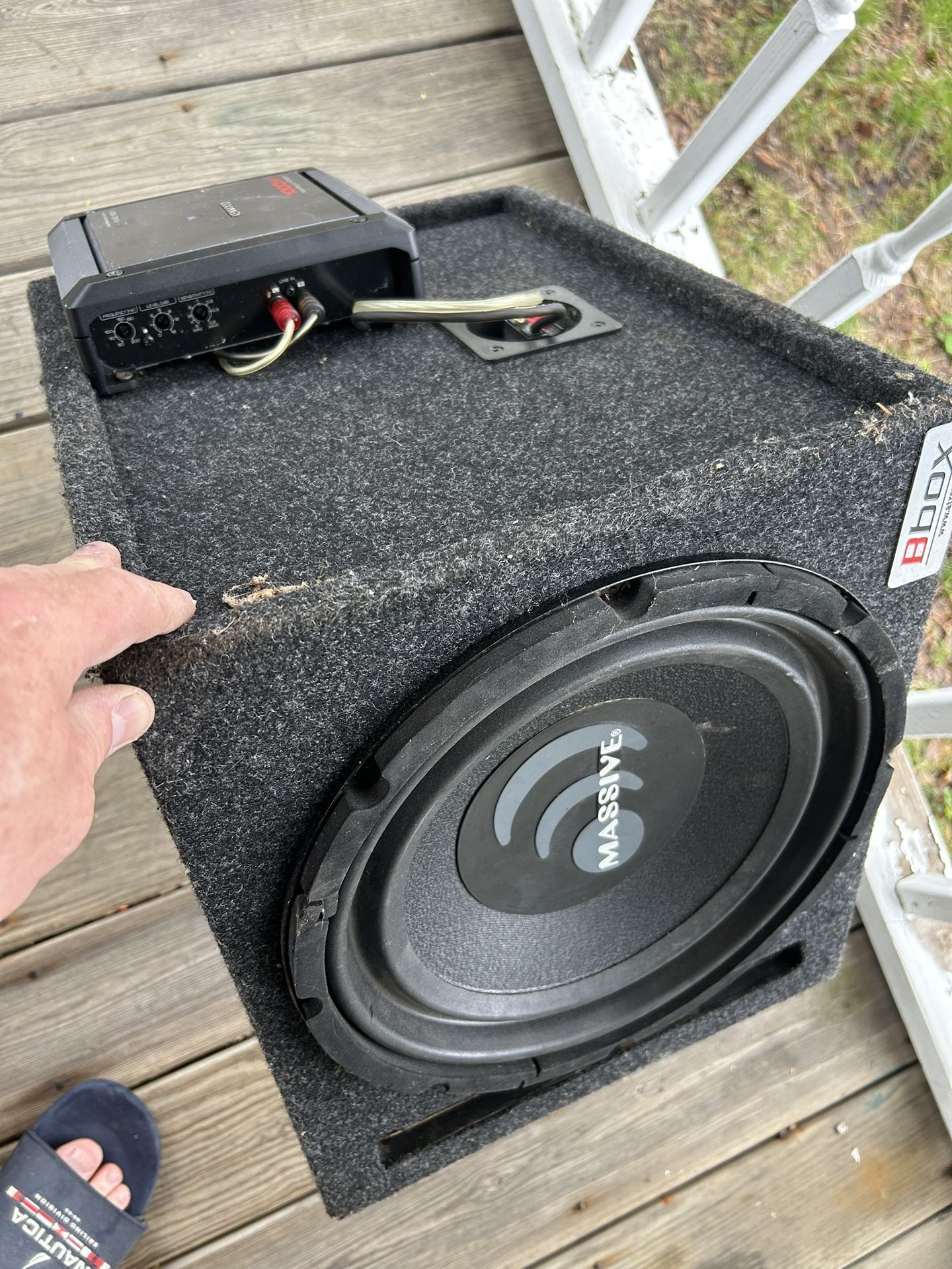 1000watts Car Amp And Subwoofer 