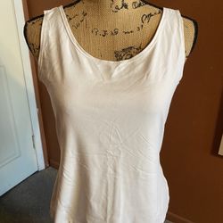 Van Heusen White Fashion Tank Top; Size Large