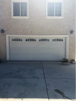Garage door and opener
