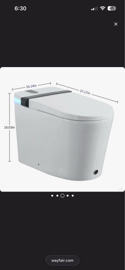 Brand new heavy duty smart toilet worth 890
