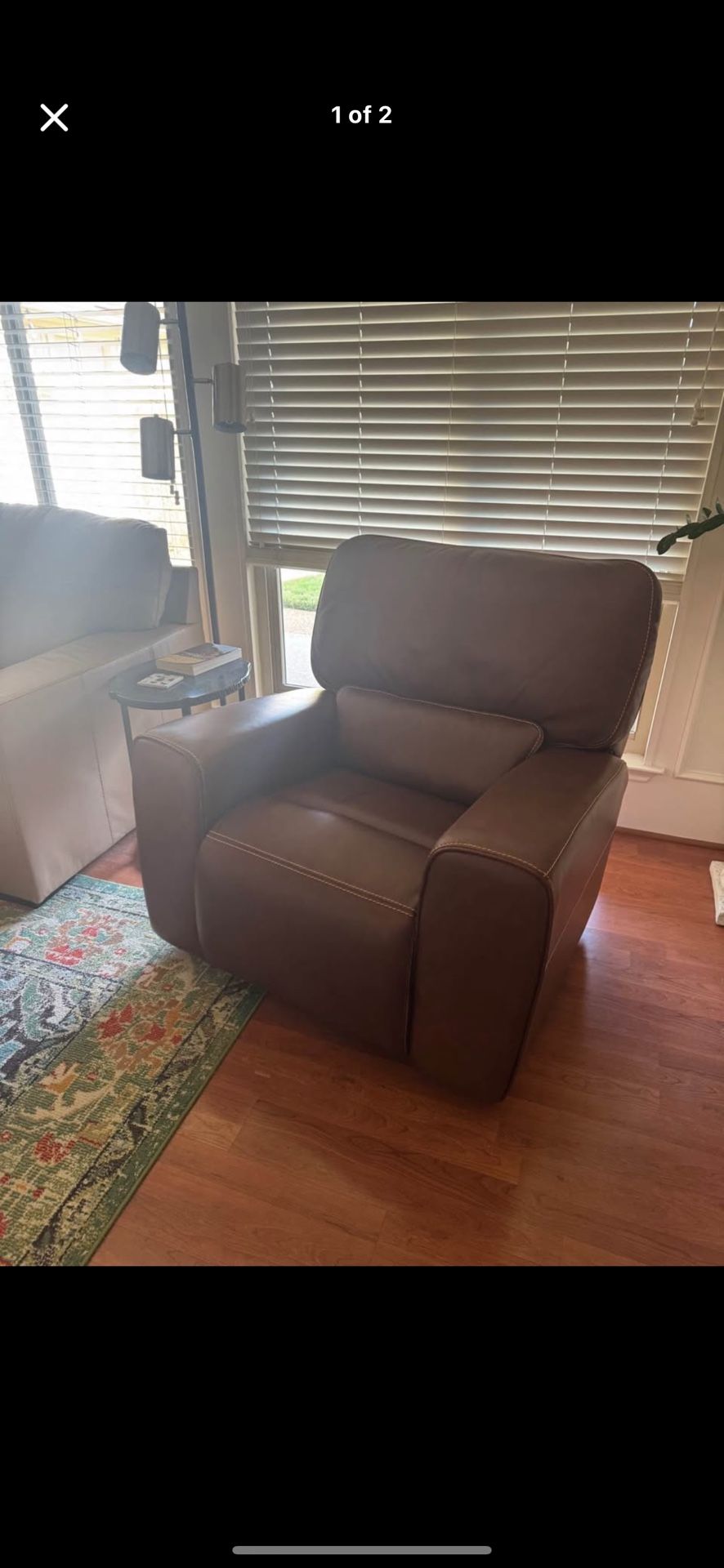 Leather Italia Power Recliner 