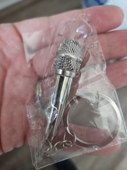 Microphone keychain