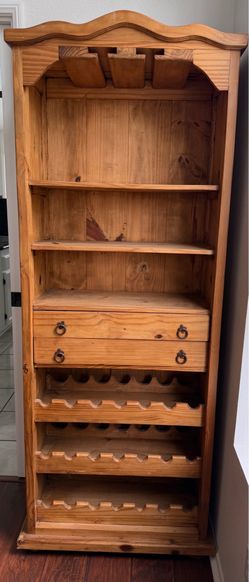 Wooden wine cabinet