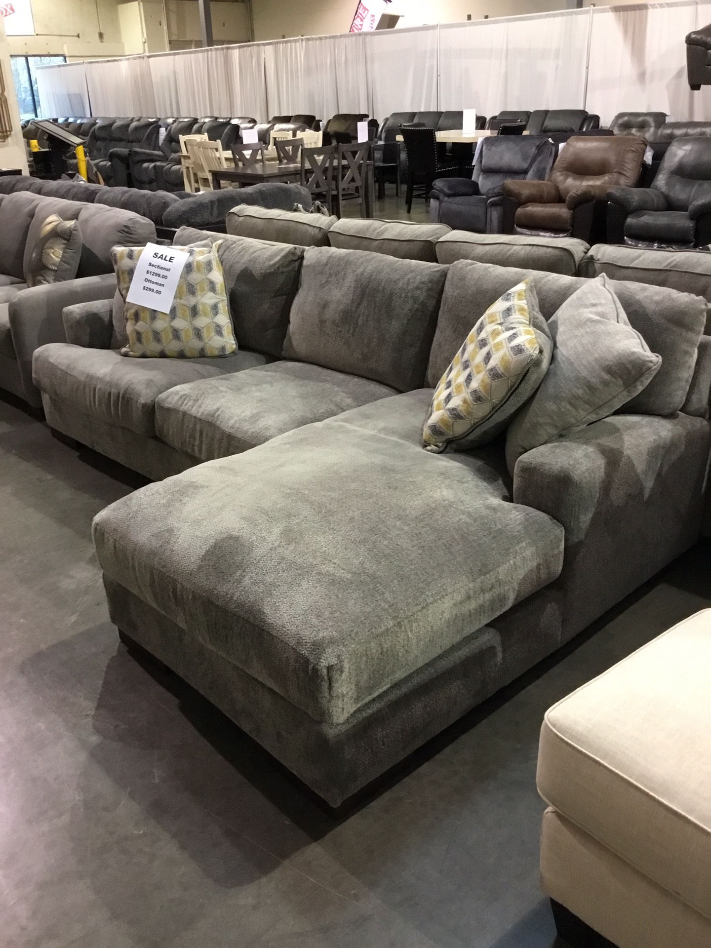 Light Gray Ultra Plush Super Cozy Small Sectional