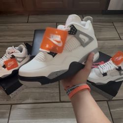Jordan 4 White Cements Size 8.5,9 Brand New Og All