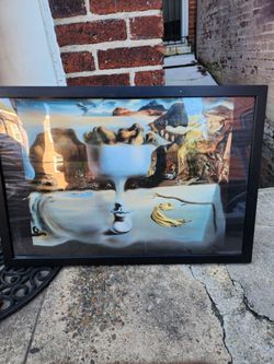 Salvador Dali Surrealist Art Print Framed