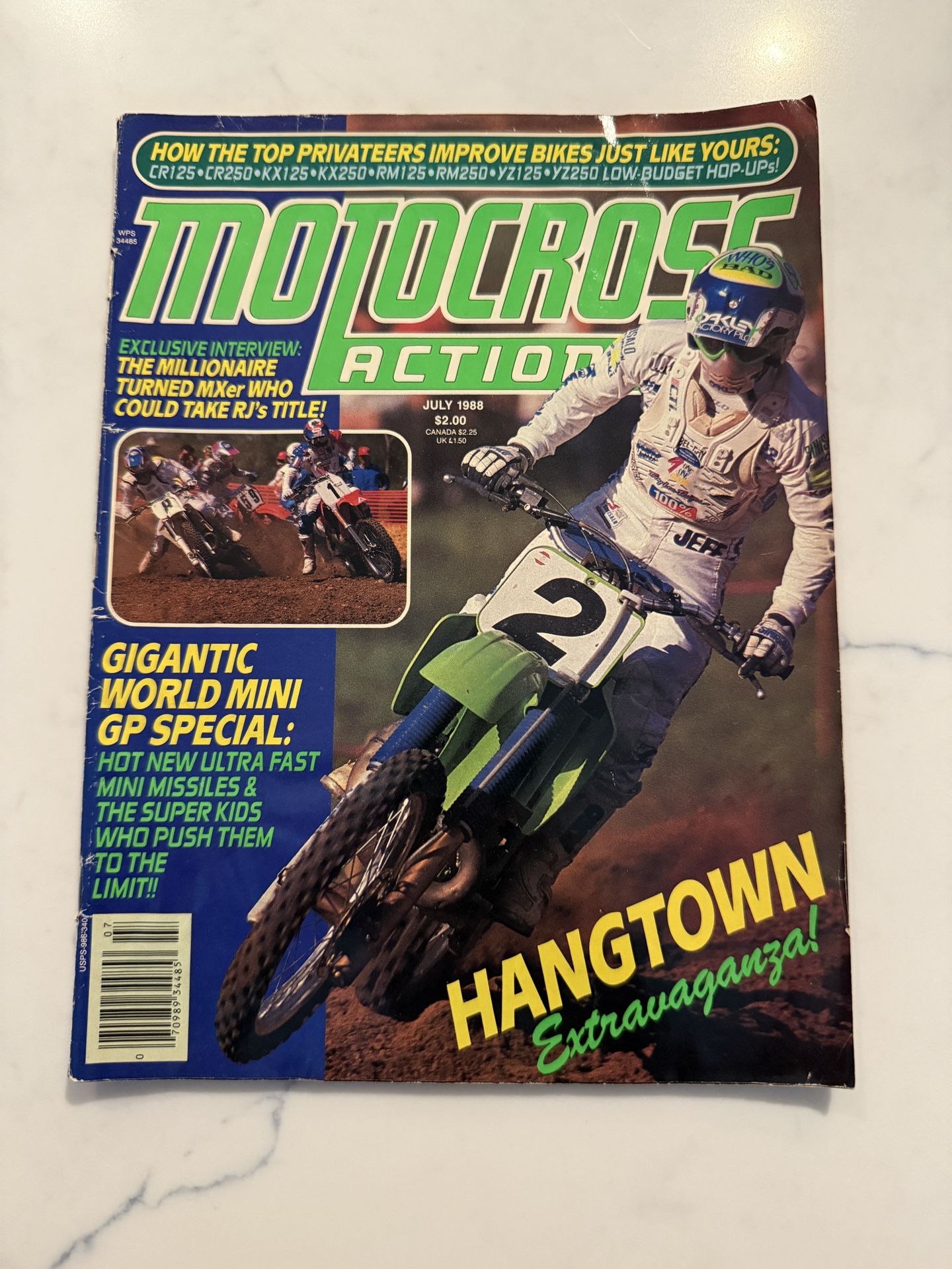 Motocross action magazine, July 1988 issue