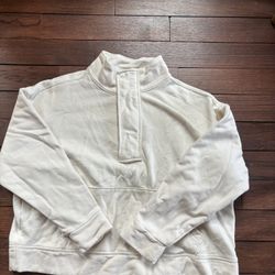 GREAT CONDITION “A New Day” White Hoodie Zip Up