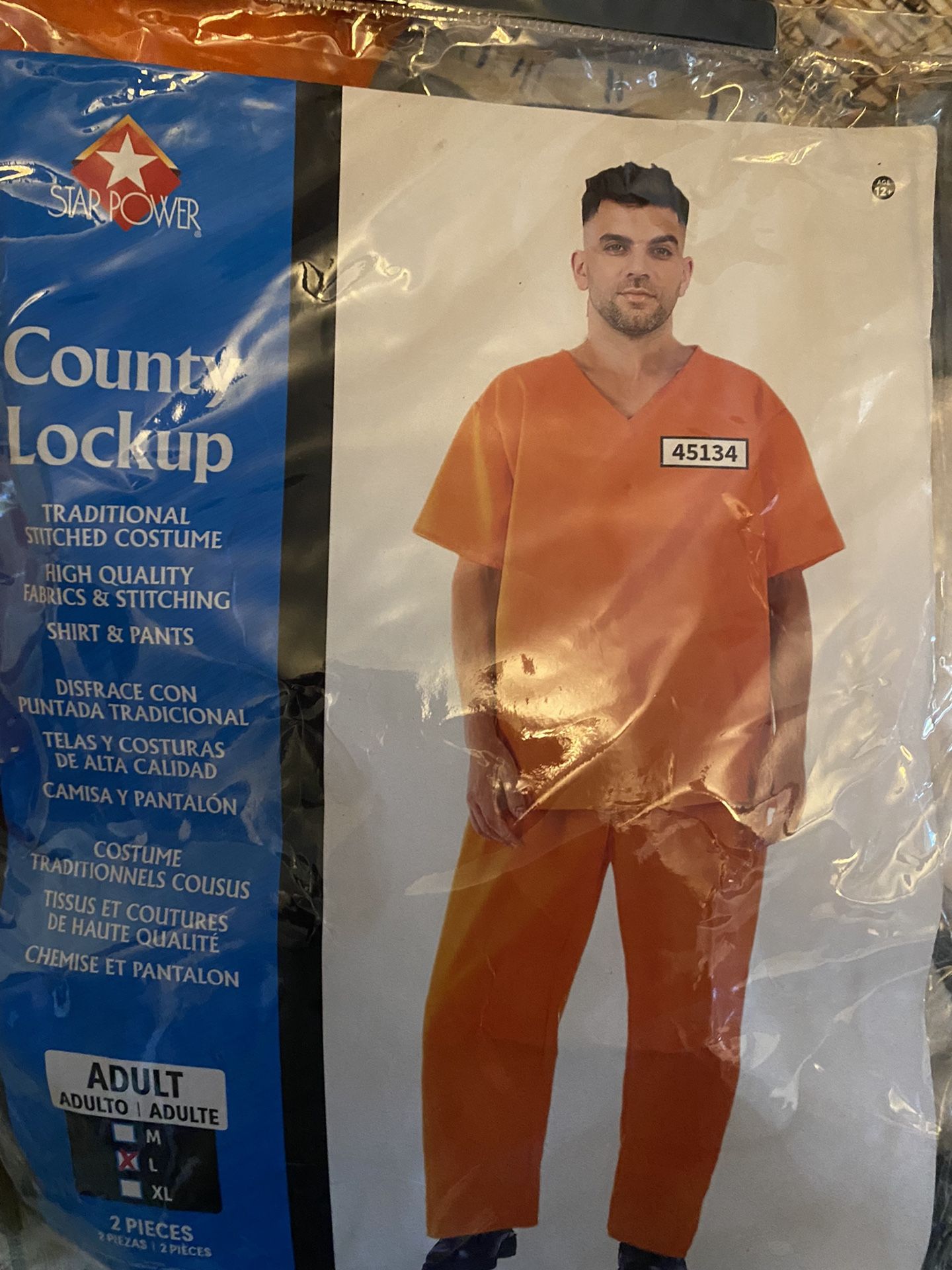 Prisoner Costume For Adult Size L