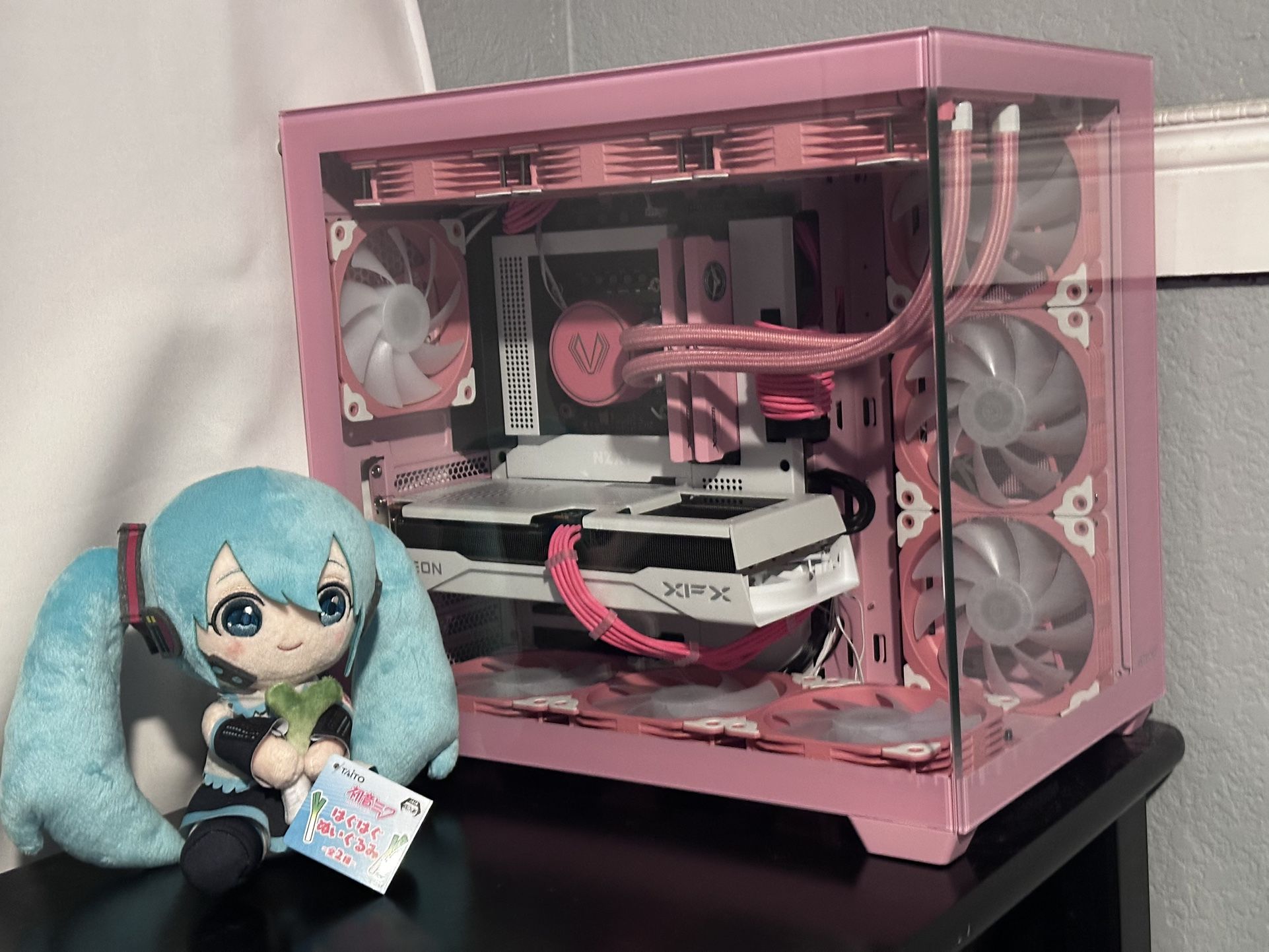 Pink and White Gaming PC