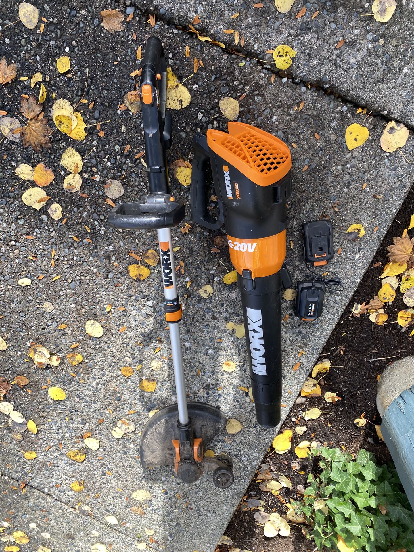 WORX Cordless Leaf Blower And Trimmer