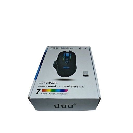 Wired/Wireless Dual Modes Rechargeable UHURU Gaming Mouse with 7 Buttons, WM-07