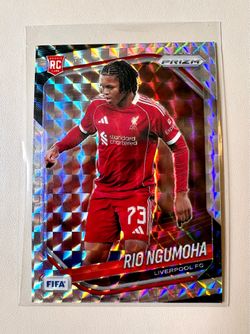 Panini Rio Ngumoha Liverpool Rookie Card
