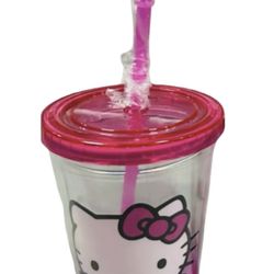 Hello Kitty Cup with Straw