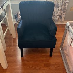 Dark Blue Accent Chair 