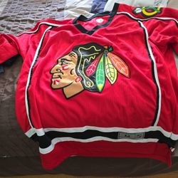 It's a blackhawks jersey