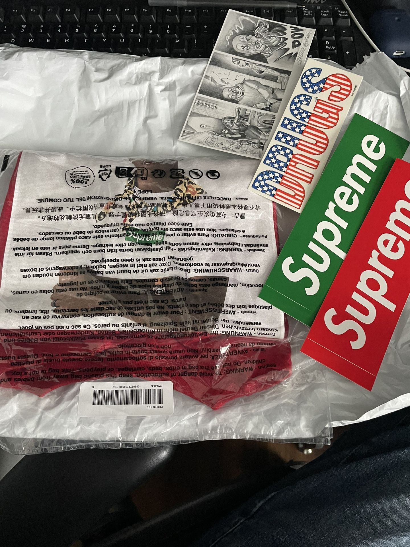 Supreme Tyler the Creator Tee Photo Tee Red Shirt Size Small BOGO