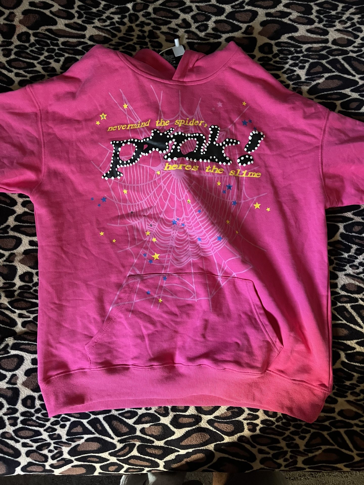 pink spider hoodie