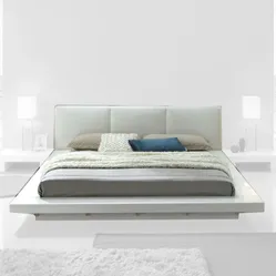 Furniture of America - Christie Queen Bed Frame in White ( Bed Frame Only )